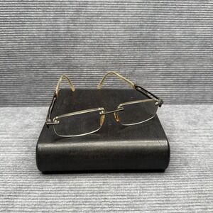 Vintage Porsche Design Rimless Eyeglasses Frame Titanium Men's Gunmetal Silver